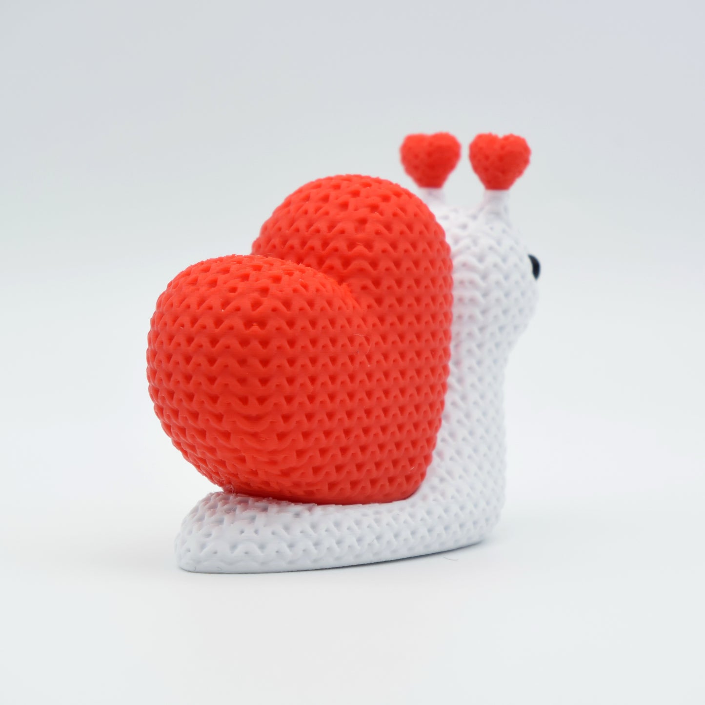Knitted Valentine's Day Snail